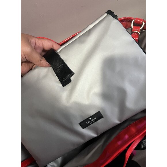 Kate Spade New York Bow Shoppe Red and Pink Harmony Baby Bag - Picture 16 of 16